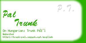 pal trunk business card